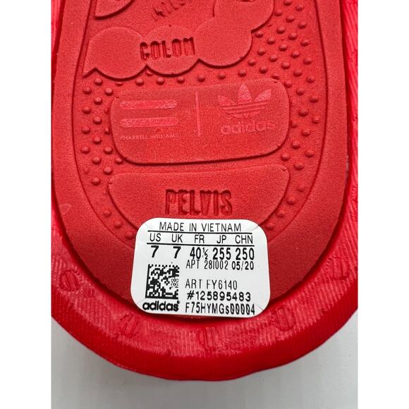 adidas Boost Slide Pharrell Active Red FY6140 Men's Size 7 New - Picture 3 of 12